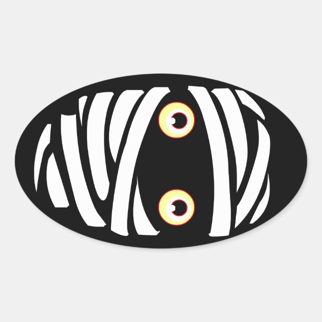 Halloween Stickers Fun Personalized Mummy Stickers (Front)
