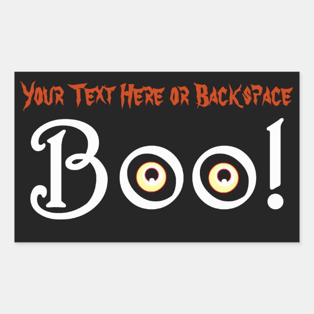 Halloween Stickers Personalized Halloween Stickers (Front)