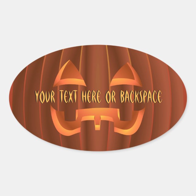Halloween Stickers Personalized Pumpkin Stickers (Front)
