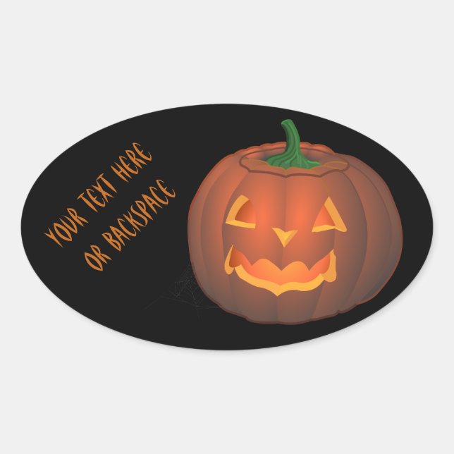 Halloween Stickers Personalized Pumpkin Stickers (Front)