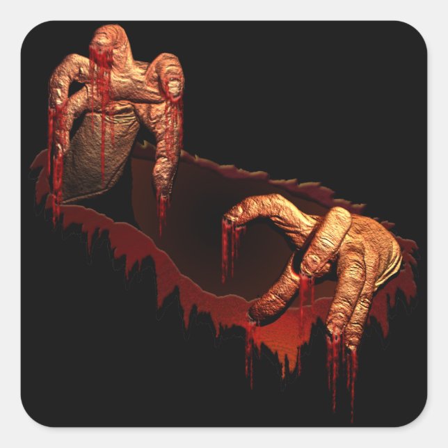 Halloween Stickers Personalized Zombie Stickers (Front)