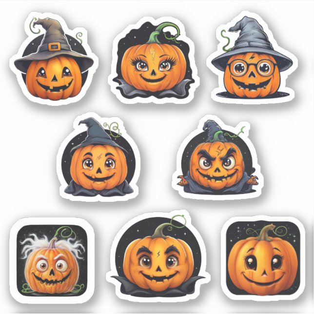 Halloween Stickers - Pumpkins (Front)
