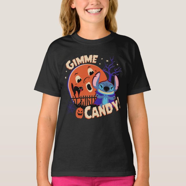Halloween Stitch | Gimme Candy! T-Shirt (Front)