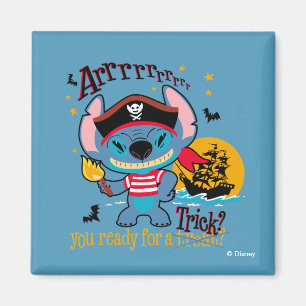 Halloween Stitch Pirate Magnet
