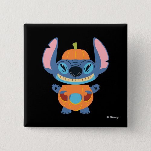 Halloween Stitch Pumpkin Button