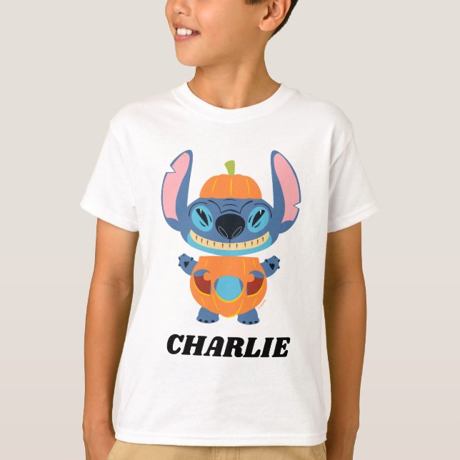 Halloween Stitch Pumpkin T-Shirt (Front)
