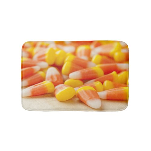 Halloween Striped Candy Corn Bathroom Mat