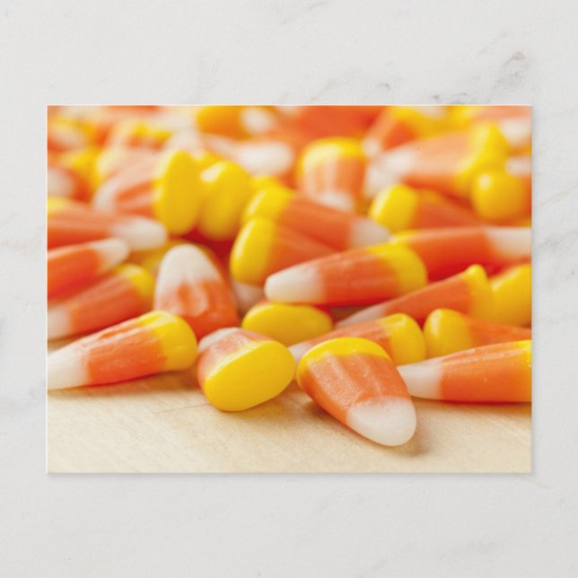 Halloween Striped Candy Corn Postcard (Front)