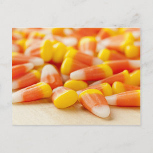 Halloween Striped Candy Corn Postcard