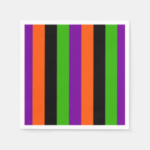Halloween Stripes in Classic Colors Napkins