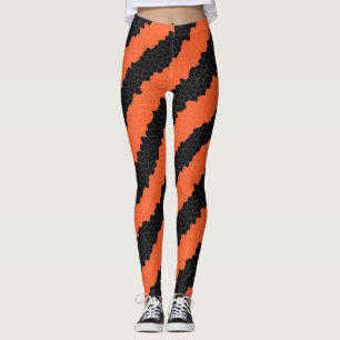 halloween stripes leggings