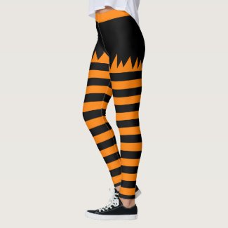 Halloween Stripes Leggings