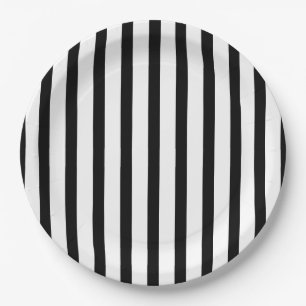 Halloween Stripes Paper Plates