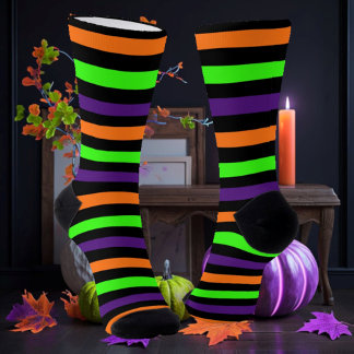 Halloween Stripes Socks