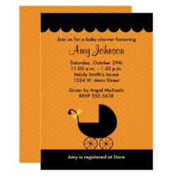 Halloween Baby Shower Invitations Seasonal Showers