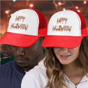 Halloween Suffering Text Trucker Hat