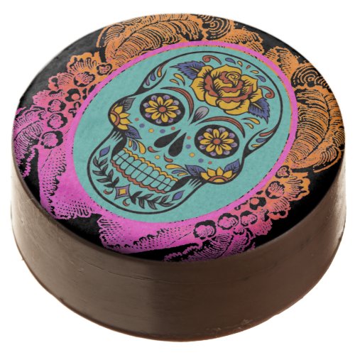 Halloween Sugar Skull  Chocolate Covered Oreo