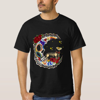 Halloween Sugar Skull Dachshund and Moon gift T-Shirt