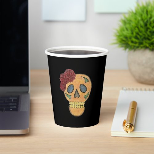 Halloween Sugar Skull Day of the Dead Paper Cups