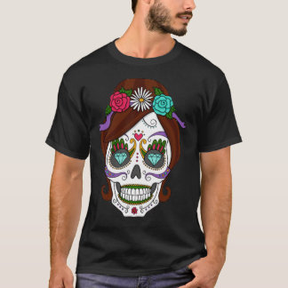 Halloween - Sugar Skull Face Paint Relaxed Fit T-Shirt