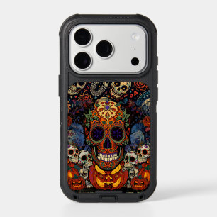 Halloween,Sugar Skull Pumpkins Fiesta, Calavera iPhone 17 Pro Case
