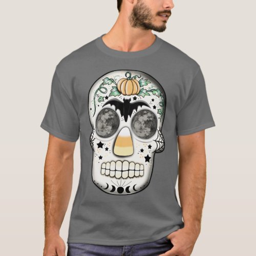 Halloween sugar skull T_Shirt