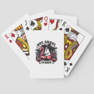 Halloween Summer Celebrate Summerween Spooky Creep Poker Cards