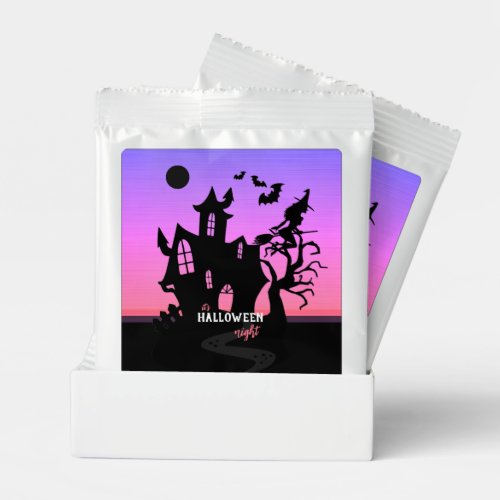 Halloween Sunset Night Witch and Bats Hunted House Margarita Drink Mix