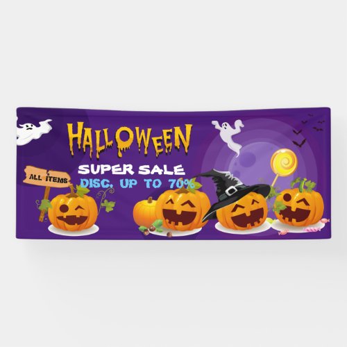 Halloween Super Sale Promotion Banner 