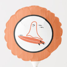 Halloween Surfer Ghost black