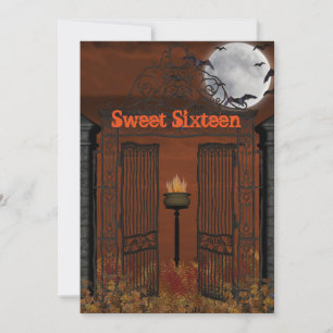Halloween, Sweet Sixteen Invitation