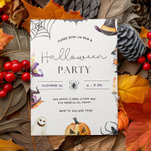 Halloween Symbols Frame Party