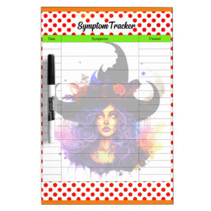 Halloween Symptom Tracker Dry Erase Board
