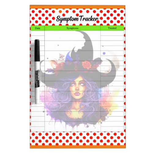 Halloween Symptom Tracker Dry Erase Board