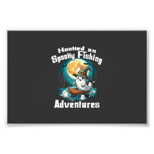 Halloween T  Hooked on Spooky Fishing Photo Print