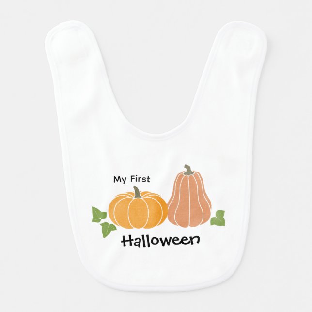 Halloween T-Shirt baby bib (Front)