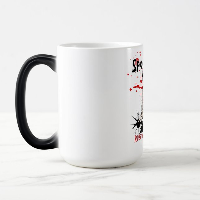 Halloween T shirt design Color Morph Mug (Left)