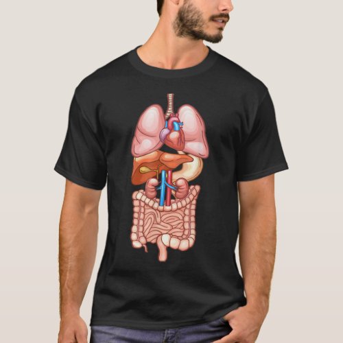 Halloween T Shirt Internal Organ Diagram Anatomy20