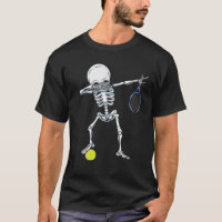 Halloween T Skeleton Tennis T-Shirt