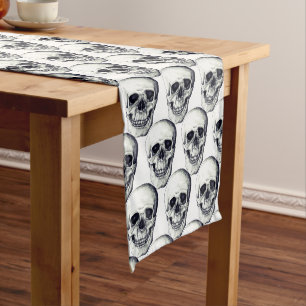 Halloween Table Runner-Skulls Medium Table Runner