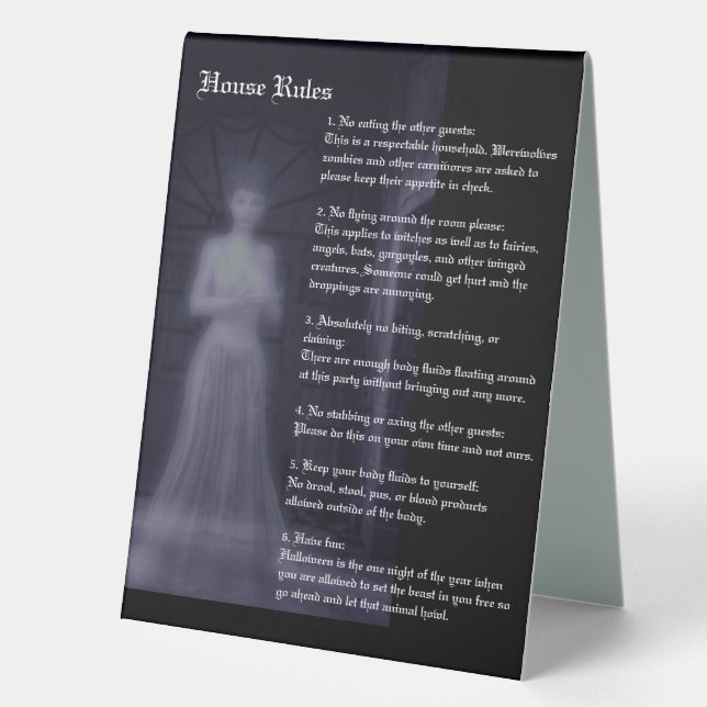 Halloween Table Tent (Front)
