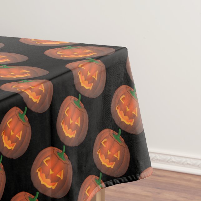 Halloween Tablecloth Halloween Pumpkin Tablecloth (In Situ)