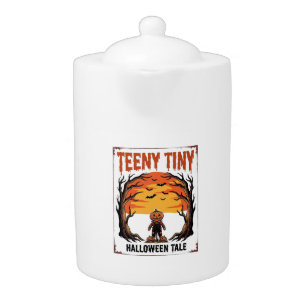 Halloween Tale Teeny Tiny Spooky Vintage Scene_1 Teapot