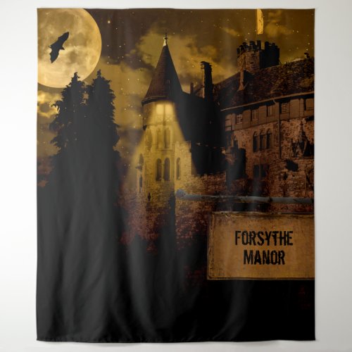 Halloween  Tapestry  Haunted Manor