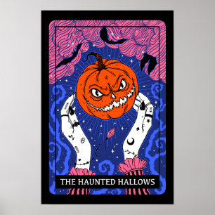 Halloween Tarot card Poster