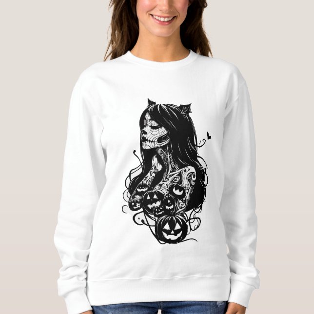 Halloween tatouage art  sweatshirt (Front)
