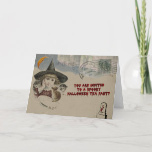Halloween Tea Party Invitation
