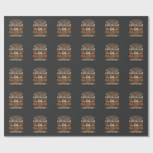 Halloween Teacher Assistant Black Cats and Pumpkin Wrapping Paper