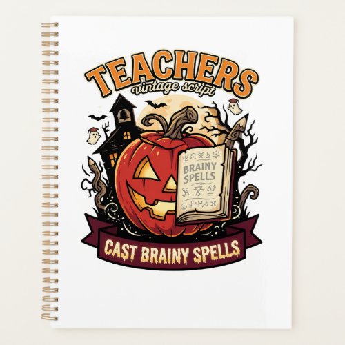 Halloween Teacher Brain Magic Planner