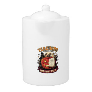 Halloween Teacher Brain Magic Teapot